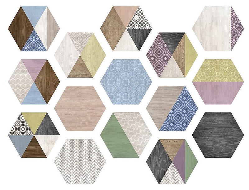 Керамогранит ITT Ceramic ART DECO Hexa Матовый 