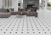 Керамогранит El Molino BETERA Black-White Satin Многоцветный Сатинированный 33,3x33,3 см-1