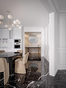 Керамогранит ITC Ceramic GOLDEN White Sugar Черный Лаппатированный 60x120 см-1