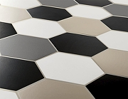 Керамогранит ITT Ceramic Hexa White Белый Матовый 23,2x26,7 см-2