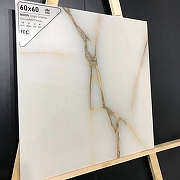 Керамогранит ITC Ceramic MOON Onyx Crema Carving Бежевый Карвинг 60x60 см-9