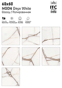 Керамогранит ITC Ceramic MOON Onyx Crema Sugar Бежевый Лаппатированный 60x60 см-5