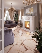 Керамогранит ITC Ceramic MOON Onyx White Glossy Белый Полированный 60x60 см-1