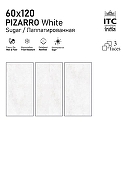 Керамогранит ITC Ceramic PIZARRO Bianco Carving Карвинг 60x120 см-6