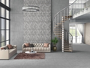 Керамогранит Infinity Ceramica PLASTER Grey Tessera Sleek Серый Карвинг 60x120 см-1