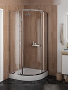 Душевой уголок WellWant Aura 90х90 WWDUSP90C профиль Хром глянцевый стекло прозрачное-2