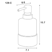 Дозатор для жидкого мыла Azario Nessy AZ-128-C цвет Хром-1