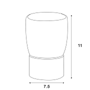 Стакан для зубных щеток Azario Elvia AZ-126AG цвет Золото-1