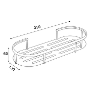 Полка корзина Azario AZ-837 цвет Хром-1