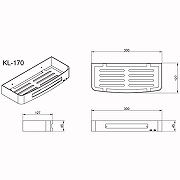 Полка корзина Azario AZ-170 цвет Хром-1