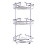 Полка корзина Azario AZ-814-3 угловая цвет Хром матовый