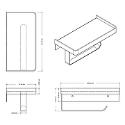 Держатель туалетной бумаги Azario Altre AZ-688 цвет Хром-1