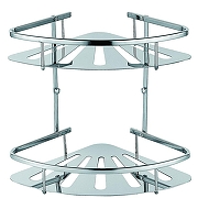 Полка корзина Azario AZ-836-2 угловая цвет Хром