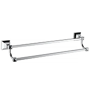 Полотенцедержатель Azario Altre AZ-96002B двойной цвет Хром