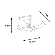 Двойной крючок Azario Altre AZ-96005A цвет Хром-1