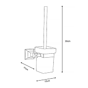 Ершик для унитаза Azario Altre AZ-96013 цвет Хром-1