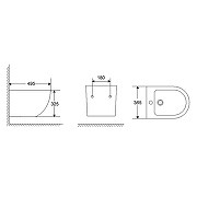 Биде Azario Grado AZ-0046F подвесное цвет Белый-8