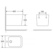 Биде Azario Teramo AZ-0052F подвесное цвет Белый-8