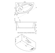 Акриловая ванна Azario Галант 150х90 R ГАВ0002 цвет Белый-3