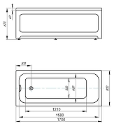 Акриловая ванна Azario Bella 170х80 AV.0023170 цвет Белый-4