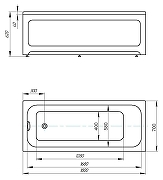 Акриловая ванна Azario Bella 180х70 AV.0023180 цвет Белый-4