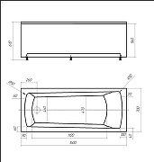 Акриловая ванна Azario Enrica 160х70 AV.0030160 цвет Белый-3