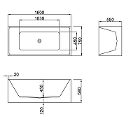 Акриловая ванна Azario Modern 160х75 AZ-6601-16075 цвет Белый-4