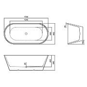 Акриловая ванна Azario Rich 170х80 AZ-6605-17080 цвет Белый-5
