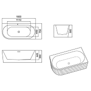 Акриловая ванна Azario Lago Garda 160х75 R AZ-6724-A2 R 16075 цвет Белый-5