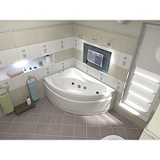 Акриловая ванна Azario Галант 150х90 L ГАВ0001 цвет Белый-2