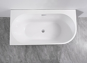 Акриловая ванна Azario Lago Blanco Black 170х75 L AZ-6724-1CLB 17075 цвет Черный матовый Белый глянец-11