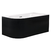 Акриловая ванна Azario Lago Blanco Black 170х75 R AZ-6724-1CRB 17075 цвет Черный матовый Белый глянец
