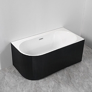Акриловая ванна Azario Lago Blanco Black 170х75 R AZ-6724-1CRB 17075 цвет Черный матовый Белый глянец-3