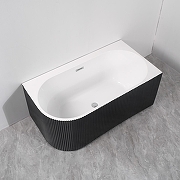 Акриловая ванна Azario Lago Blanco Black 170х75 R AZ-6724-1CRB 17075 цвет Черный матовый Белый глянец-4