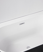 Акриловая ванна Azario Lago Blanco Black 170х75 R AZ-6724-1CRB 17075 цвет Черный матовый Белый глянец-5