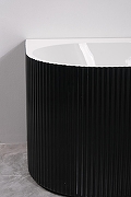 Акриловая ванна Azario Lago Blanco Black 170х75 R AZ-6724-1CRB 17075 цвет Черный матовый Белый глянец-8