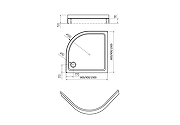 Акриловый поддон для душа Azario 80х80 AZ.P.80.1 цвет Белый-1