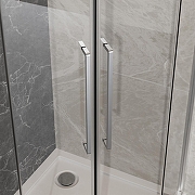 Душевой уголок Azario Osaka 100х100 AZ-092K2-100-MB-CL профиль Черный матовый стекло прозрачное-3