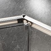 Душевой уголок Azario Osaka 90х90 AZ-092K2-90-BGL-CL профиль Брашированное золото стекло прозрачное-6