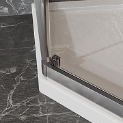 Душевой уголок Azario Osaka 90х90 AZ-092K2-90-BGL-CL профиль Брашированное золото стекло прозрачное-7