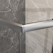 Душевой уголок Azario Osaka 100х100 AZ-092K2-100-MGR-CL профиль Графит матовый стекло прозрачное-5