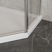 Душевой уголок Azario Sakura 100х100 AZ-21C-100-MB-CL профиль Черный матовый стекло прозрачное-5