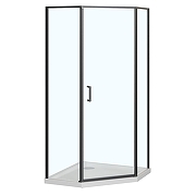 Душевой уголок Azario Sakura 90х90 AZ-21C-90-MB-CL профиль Черный матовый стекло прозрачное-1
