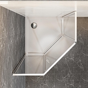 Душевой уголок Azario Sakura 90х90 AZ-21C-90-MB-CL профиль Черный матовый стекло прозрачное-3