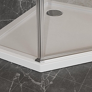 Душевой уголок Azario Sakura 100х100 AZ-21C-100-CH-CL профиль Хром стекло прозрачное-6