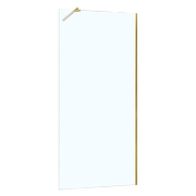 Душевая перегородка Azario Walk-In 110 AZ-251-110-BGL-CL профиль Брашированное золото стекло прозрачное