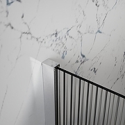 Душевая перегородка Azario Walk-In 90 AZ-251-90-BGL-CRF профиль Брашированное золото стекло рифленое-4