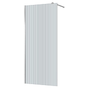 Душевая перегородка Azario Walk-In 100 AZ-251-100-CH-CRF профиль Хром стекло рифленое