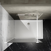 Душевая перегородка Azario Walk-In 120 AZ-251-120-CH-CRF профиль Хром стекло рифленое-2