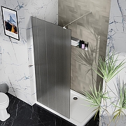 Душевая перегородка Azario Walk-In 90 AZ-251-90-CH-CRF профиль Хром стекло рифленое-6